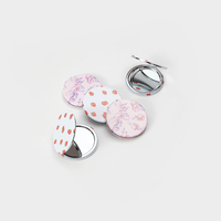 Miroir de poche compact Winway, style INS, rose, miroir de maquillage portable populaire, miroir de voyage pour cosmétiques