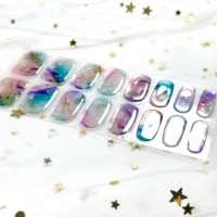 Autocollants 3D en gel pour ongles Kikilee avec logo personnalisé, style solide, 100 % semi-durcis, bandes personnalisables, application DIY