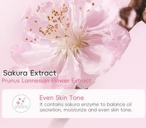 Niacinamide Sakura 30ML Crème hydratante pour le visage Base de maquillage à l'acide hyaluronique Apprêt liquide léger pour le visage sans huile de marque privée - Product Image 5