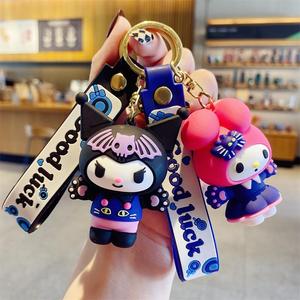 Porte-clés lumineux en silicone motif dessin animé Keroppi Kero Kero, pendentif mignon et exquis pour sac à dos et breloque pour clés de voiture pour femme - Product Image 3