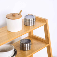 Organisateur à épices en bambou écologique, 2 pièces, de séchage, meuble de cuisine, de rangement en comptoir