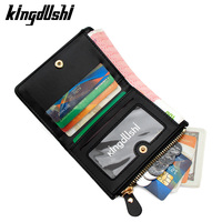 Dompet Pendek Wanita Motif Huruf Personalisasi, Lapisan PVC, Multifungsi, Sederhana, Dompet Koin