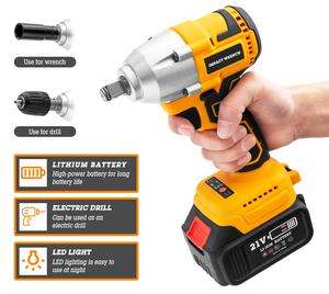 21V Lithium Industrial Grade Heavy Duty <b>Impact</b> Wrench High-Power Auto Maintenance <b>Socket</b> Screw Machine with Battery Power Source - Product Image 6