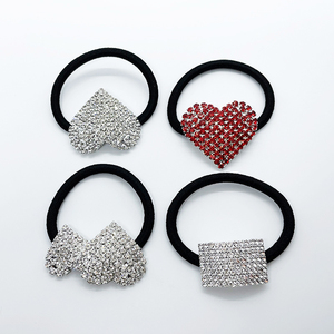 Khuyến Mại Căng Tóc Tie Phụ Kiện Bạc Mạ Rhinestone Căng Ban Nhạc Đàn Hồi Tóc Tie Đuôi Ngựa Chủ - Product Image 3