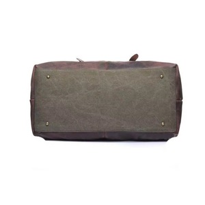 Échantillon Gratuit – Sac de Voyage XL en Toile avec Finition en Cuir Véritable – Sac Fourre-tout, Sac de Week-end, Sac à Bandoulière, Sac de Nuit, Sac de Cabine - Product Image 6