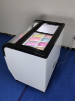 6 Pans approvisionnement d’usine congélateur d’affichage de crème glacée réfrigérateur vitrine de crème glacée congélateur d’aff