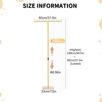 Support de fond en métal réglable de 2,6 à 8 pieds, support de fond en forme de T pour mariage, fête, anniversaire, décorations d'événements