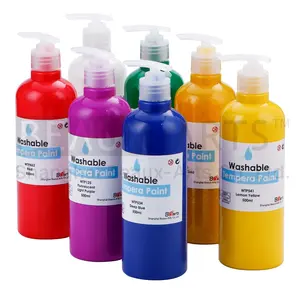 Non-Toxic 500ml Bottle Washable Tempera Paint Set Best for Paint and Sip Studio Adults Professional Artists