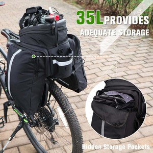 Muestra Gratuita, Bolsa de Ciclismo de Gran Capacidad para Viajes de Larga Distancia, Nueva Bolsa Impermeable para Asiento Trasero de Motocicleta - Product Image 6