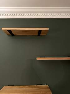 工業用DIY金属棚サポート壁ブラケット6インチヘビーデューティフローティング棚<span class=keywords><strong>L</strong></span>ブラケットブラックメタルブラック - Product Image 6