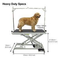 AP-808PRO Elektrischer Tierpflegetisch mit Hebefunktion und Schublade, Farbiger Hunde- und Katzenpflegetisch für Hundeshows und Salons