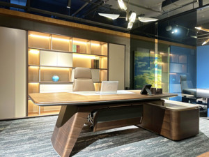 Bàn Sang Trọng Bộ Nội Thất Văn Phòng Hiện Đại Điều Hành VIP Mẫu Mới Bàn Làm Việc Cho Tòa Nhà Mới - Product Image 4