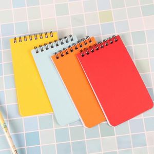 Bloc-notes de poche mini format A6 A7 avec logo personnalisé, couverture en PP de couleur assortie, spirale supérieure, 50 feuilles lignées, carnet de notes - Product Image 5