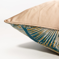 Housse de coussin décorative de luxe en jacquard pour canapé, personnalisable, 24x24 pouces