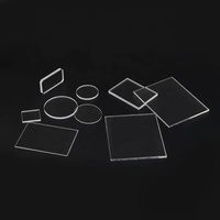 Usine OEM diamètre 42mm rond N-bk7 optique/k9 verre Transparent optique plaque de protection de fenêtre pour caméra projecteur