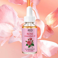 Minyak Esensial Mawar 1 Fl Oz 30ml Distilasi Uap 100% Murni Alami Anti-Penuaan Pelembab Bernutrisi untuk Semua Jenis Kulit Perawatan Rambut