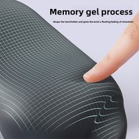 Tapis de souris en silicone avec repose-poignets pour clavier, repose-poignets en mousse à mémoire de forme à rebond lent, vente en gros de repose-poignets pour ordinateur.