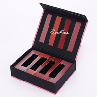 Ensemble de boîtes de rouge à lèvres liquide personnalisées Kit combo de gloss à lèvres avec impression de votre logo Boîte d'emballage de gloss à lèvres mat personnalisé pour vente en gros