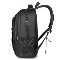 Sac à dos pour ordinateur portable unisexe durable pour étudiants avec logo personnalisé, imperméable, avec port USB, grande capacité, fabriqué en tissu Oxford, doublure en polyester