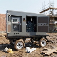 Groupe électrogène diesel Ricardo mobile sur remorque 20kW 30kW 50kW 80kW – Solution d'alimentation portable pour utilisation extérieure d'urgence