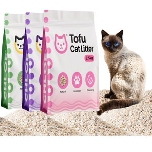 Arena para gatos Tofu colorida a granel 10L - 3 segundos de aglomeración> 99% Control de olores sin polvo con equilibrio de PH - Product Image 1