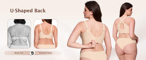 Soutien-gorge de sport grande taille M-5XL pour <span class=keywords><strong>femme</strong></span>, sans couture, sans armatures, effet push-up, fin et respirant pour l'été, anti-affaissement, usage quotidien - Product Image 5