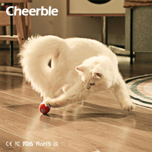 USB wiederauf ladbare multifunktion ale Rolling Ball Katzen spielzeug Bewegungs aktivierte elektrische automatische Smart Moving Toy Silikon für Haustier - Product Image 4