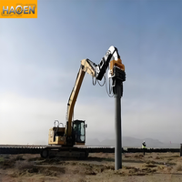 Brazo de Perforación y Martillo de Perforación para Excavadora de 10-30M, Accesorio para Maquinaria de Construcción, Compatible con Excavadoras de 20-100 Toneladas, Suministro Directo de Fábrica