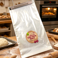 Bolsas para Pan con Fuelle Inferior de LDPE de Grado Alimenticio, Duraderas, Termosellables, con Opción de Logotipo Personalizado para Empaque de Panadería y Sándwiches