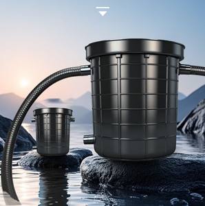 ตู้ปลาขนาดใหญ่ ทนทาน สำหรับกลางแจ้ง พร้อมระบบกรองนอกแบบถัง 50 ลิตร วัสดุ PE พร้อมระบบกรองชีวภาพ กลไก และเคมี พร้อมปั๊ม - Product Image 1