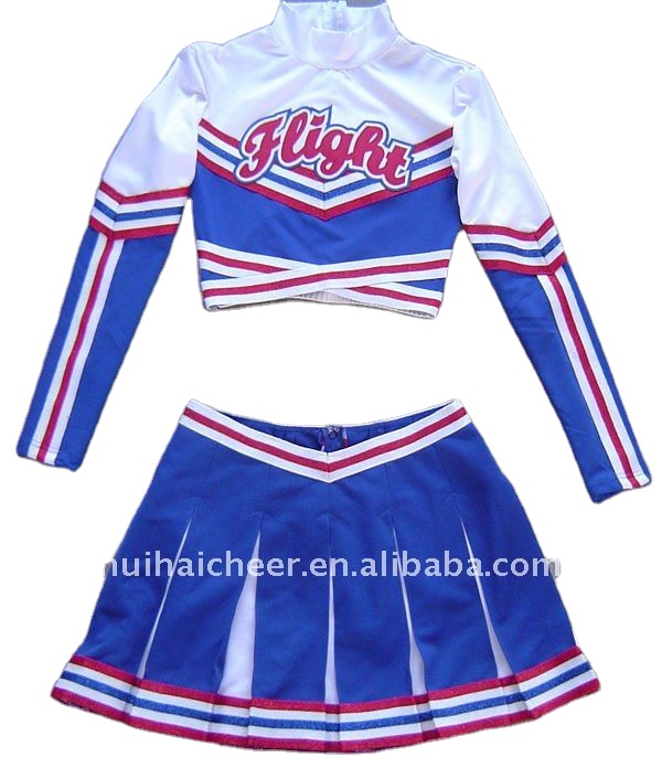 Новая униформа для чарлидинга: Топ с длинным рукавом и юбка по заводской цене