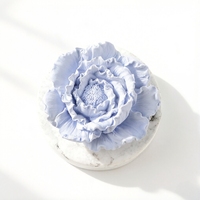 Diffuseur d'huiles essentielles en céramique parfumée à la pivoine, fait main en porcelaine, pour aromathérapie à domicile