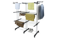 Séchoir à linge pliable pour balcon 40M Séchoir à linge rétractable pour extérieur Séchoir à linge pliable extensible