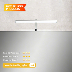 Miroir mural LED pour chambre d'hôtel européenne, cadre en fer moderne, lumière blanc chaud, utilisation en salle de bain, construction solide, PC CE RoHS - Product Image 2