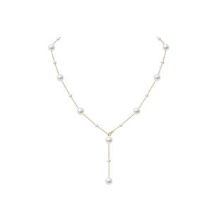 Collar de Perlas con Diamantes de Plata de Ley S925, Estilo Temperamental, Accesorio de Cuello para Mujer, Y00433 - Product Image 3