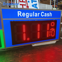 Panneau personnalisé de prix de carburant pour stations-service avec affichage des prix, panneau LED de station-service, panneau de signalisation extérieur pour place publique, panneau de direction directionnel
