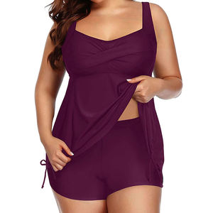 Costume da Bagno Due Pezzi Sexy per Donna, Abito da Spiaggia Verde Taglie Forti, Vendita Calda a Singapore - Product Image 4