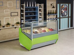 Nouveau modèle 12 plateaux Gelato Vitrine présentoir de crème glacée dure congélateur réfrigérateur à crème glacée à vendre - Product Image 2