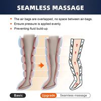 Bottes de compression BREOKANG pour athlètes, 6 chambres d'air, masseur de jambes, contrôle du temps, matériau PU pour soulager les douleurs musculaires