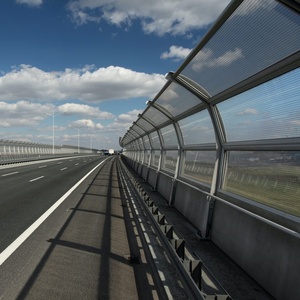 Barrière anti-bruit pour <span class=keywords><strong>viaduc</strong></span>, installation facile, barrière acoustique métallique pour autoroute, garantie 10 ans - Product Image 4