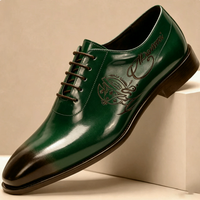 2026 Neue Cross-Border Formelle Herrenschuhe Britischer Stil Vollnarbenleder Echtleder Hochwertige Business-Casual Anzugschuhe