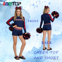 Tenue de cheerleading professionnelle pour adultes pour événements compétitifs – Respirante, à séchage rapide, en Spandex/Polyester, confortable et anti-humidité
