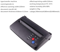 Mesin Printer tato sementara portabel, mesin cetak termal tato A4