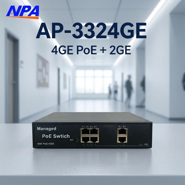 Gigabit 4GE PoE +2GE Uplink Port Web Managed PoE Switch 60W Built in Managed Ethernet Switch for CCTV IP Camera WiFi AP 3324GE