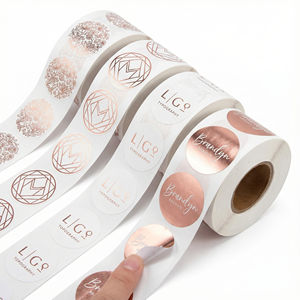 ฉลากอาหารฟอยล์ทองหรูหราแบบกำหนดเอง, สติกเกอร์เคลือบ UV นูน สำหรับบรรจุภัณฑ์กล่องของขวัญคาเวียร์และทรัฟเฟิลระดับพรีเมียม - Product Image 5