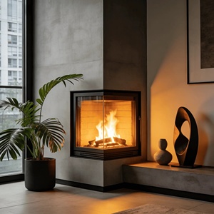 <span class=keywords><strong>Cheminée</strong></span> à bois efficace avec pare-étincelles, brûleur à bois écologique pour le <span class=keywords><strong>chauffage</strong></span> intérieur des maisons et des espaces commerciaux - Product Image 3