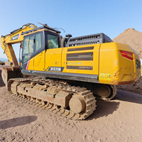 Excavadora Usada SANY 375 SY375H a Precio Económico, Excavadora Grande de 35 Toneladas con Motor y Bomba Hidráulica en Perfecto Estado para Trabajar