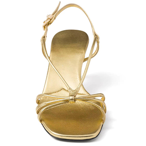 <span class=keywords><strong>Sandalias</strong></span> de Tacón Alto con Plataforma y Punta Cuadrada de Piel Sintética Dorada para <span class=keywords><strong>Mujer</strong></span>, Diseño Sexy de Diseñador de Moda 2025, para Verano - Product Image 3