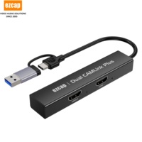 Tarjeta de Captura de Video Ezcap316 Dual HDMI 4K, Mezclador de Video de 2 Canales para Transmisión en Vivo con Múltiples Cámaras, Grabación de Juegos, USB 3.0