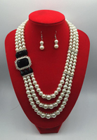 Offre Spéciale : Parures Collier et Boucles d'Oreilles Style Bohème, Créatives avec Incrustations de Strass et Pierres Précieuses, Ornées de Perles, Idéales pour Mariage ou Cadeau